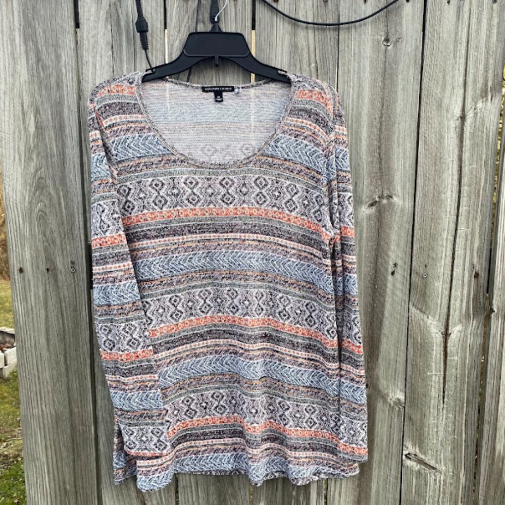 Signature Studio Multicolor Patterned Blouse - Picture 5 of 5